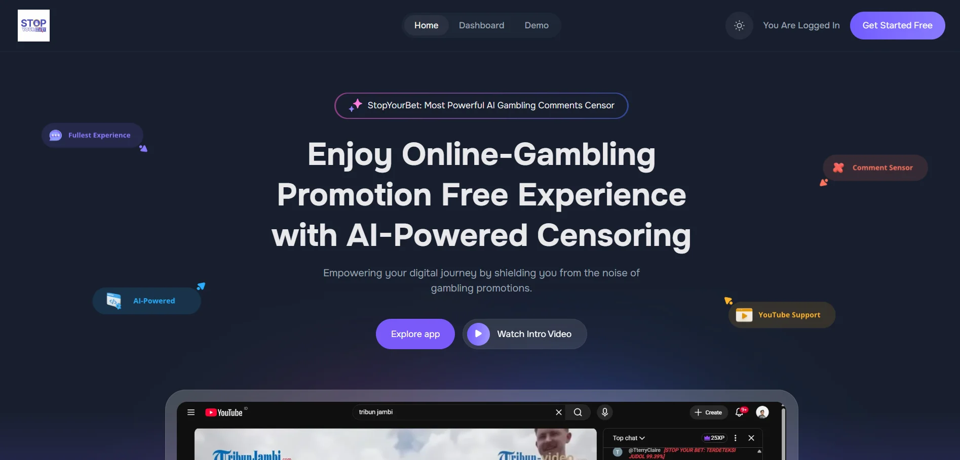 StopYourBet Extension